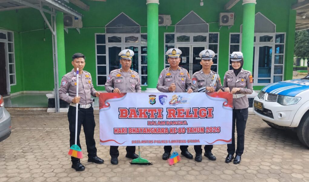 bakti religi - ilustrasi artikel Satlantas Polres Lampung Utara Laksanakan Bakti Religi Sambut Hari Bhayangkara ke-80