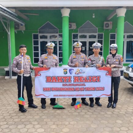bakti religi - ilustrasi artikel Satlantas Polres Lampung Utara Laksanakan Bakti Religi Sambut Hari Bhayangkara ke-80