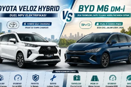 veloz vs byd - ilustrasi berita Harga Nyaris Seimbang, Toyota Veloz Hybrid dan BYD M6 DM-i Bersaing di Segmen MPV…