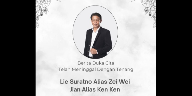 zei wei jian Kader Gerindra Zei Wei Jian Tutup Usia, Disemayamkan di Grand… zei wei jian - ilustrasi berita Kader Gerindra Zei Wei Jian Tutup Usia, Disemayamkan di Grand Heaven Pluit