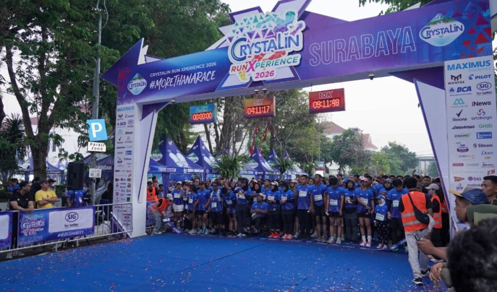 crystalin runxperience - ilustrasi berita Crystalin RunXperience 2026 di Surabaya Sukses, 3.500 Pelari Hadir dan 30…