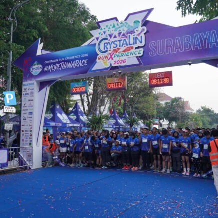 crystalin runxperience - ilustrasi berita Crystalin RunXperience 2026 di Surabaya Sukses, 3.500 Pelari Hadir dan 30…