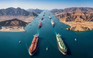 selat hormuz - ilustrasi berita Matikan Selat Hormuz! AS dan Irak Sepakati Jalur Pipa Minyak USD60 Miliar (Rp1.074…