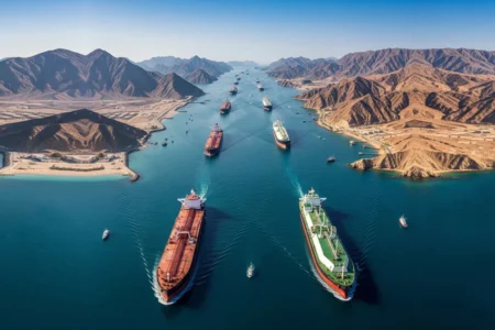 selat hormuz - ilustrasi berita Matikan Selat Hormuz! AS dan Irak Sepakati Jalur Pipa Minyak USD60 Miliar (Rp1.074…