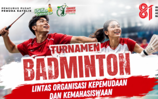 kompetisi badminton - ilustrasi berita Pemuda Katolik Ajak Milenial dan Gen Z Adu Ketangkasan di Kompetisi Badminton…