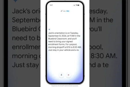 kawalan suara ai - ilustrasi berita Google lancarkan kawalan suara berasaskan AI pada Gmail, Docs, dan Keep